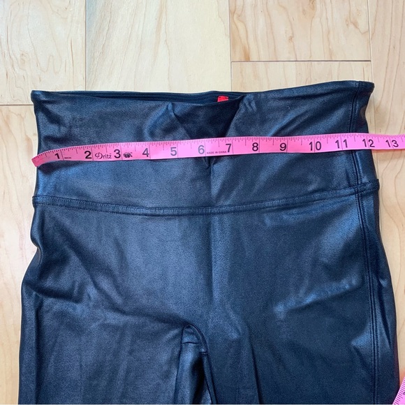 Spanx Black Metallic Shimmer Leggings - Picture 3 of 8